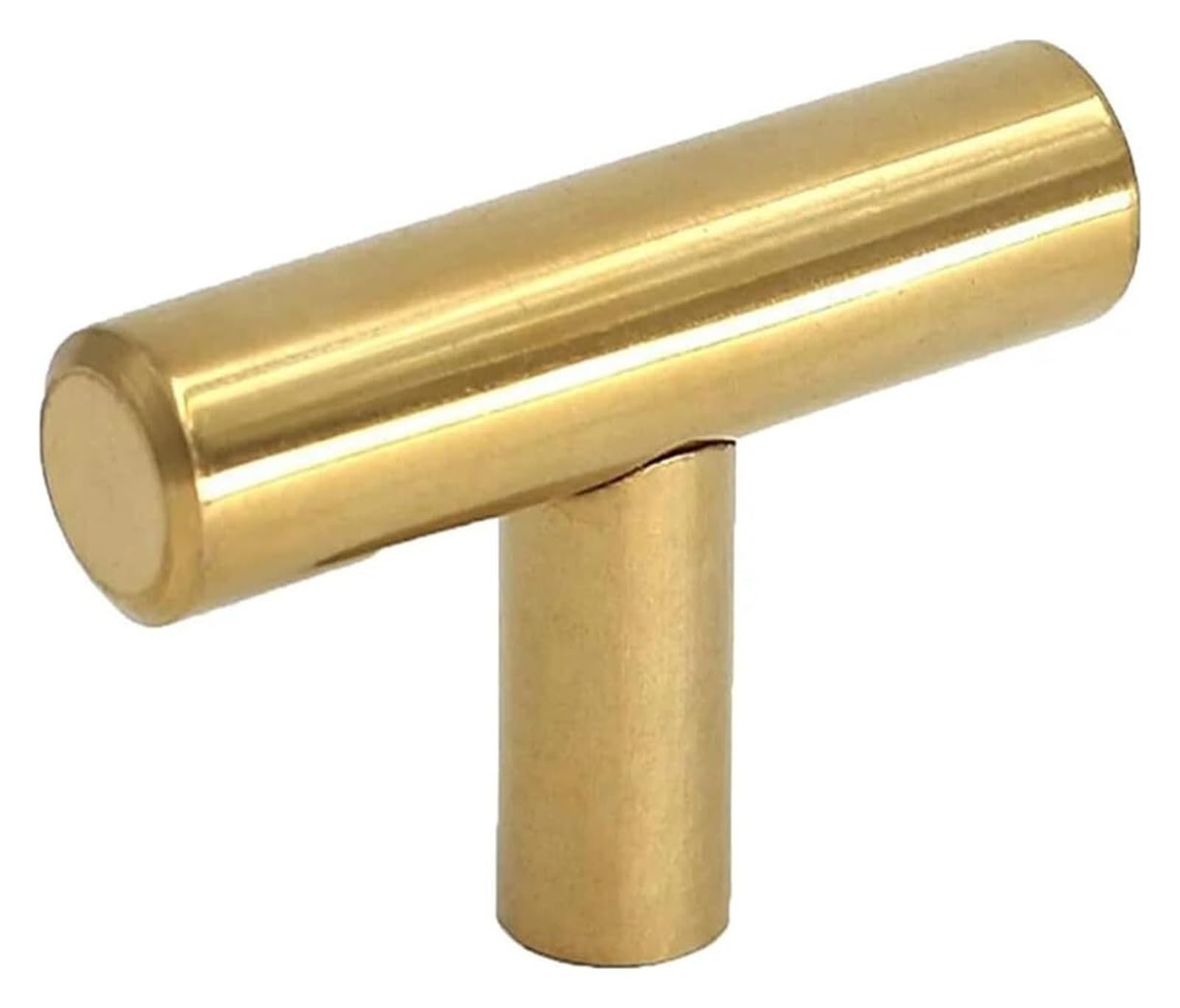 Gkirqvpe One Color Cabinet Knobs, Gold Drawer Handle Pack Of 10 Single-Hole With Screws For Cabinet Wardrobe Cupboard