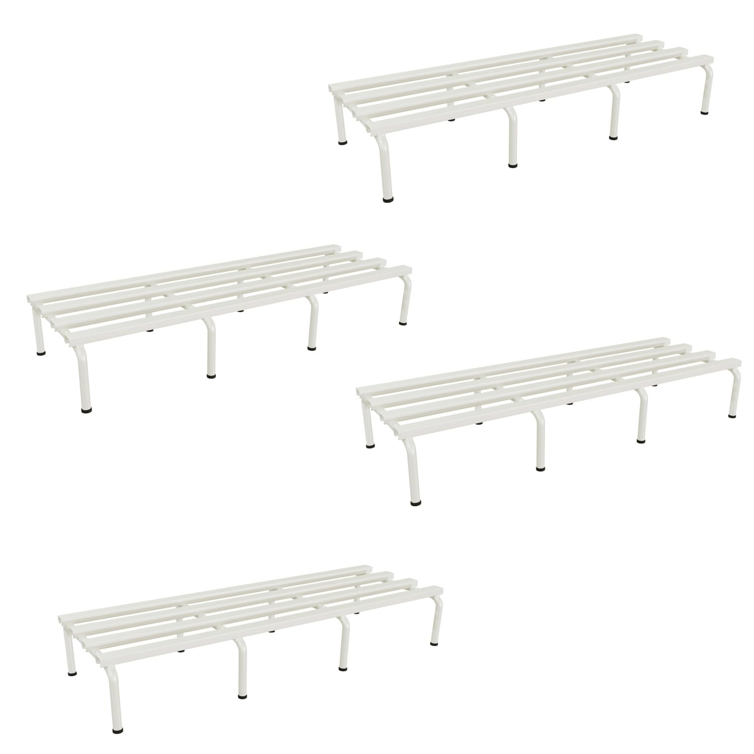 DECOWORLD || Metal Plant Stand || White (Set of 4)
