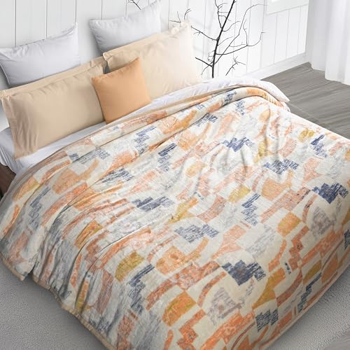Image of MYTRIDENT Home Essential Flannel Printed Blanket for Winter Double Size (220 cm x 240 cm), 290 GSM, Logan