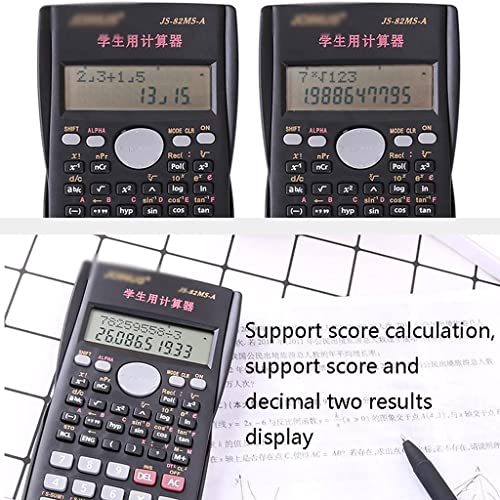 Double-Layer Large-Screen Calculator, Function Calculation Scientific Calculator, Sliding Protective Cover Standard Calculator #TOP3