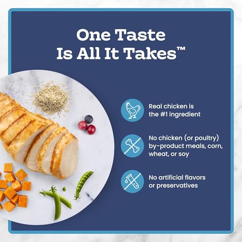 Blue Buffalo Tastefuls Natural Dry Food for Adult Cats, Sensitive Stomach, Chicken & Brown Rice Recipe, 15-lb Bag