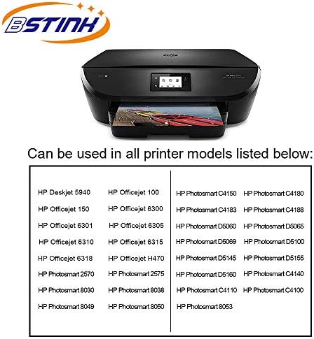 Amazon.com: BSTINK - Cartucho de tinta remanufacturado de repuesto para HP  98 C9364WN y HP 95 C8766WN (1 negro, 1 tri-color) para impresora HP  Officejet 150 100 6310, PhotoSmart 8050 C4180 C4150, Deskjet 460 5940 :  Productos de Oficina