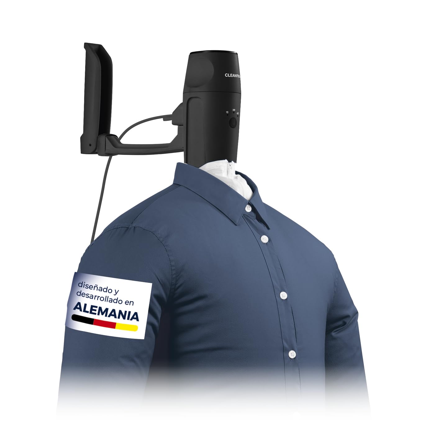 CLEANmaxx Planchado automático de camisas PRO | Sostituisce il ferro da stiro, l'asse da stiro e la vaporiera | Apparecchio per la stiratura di camicie, camicette e T-shirt | Innovativo ed efficiente