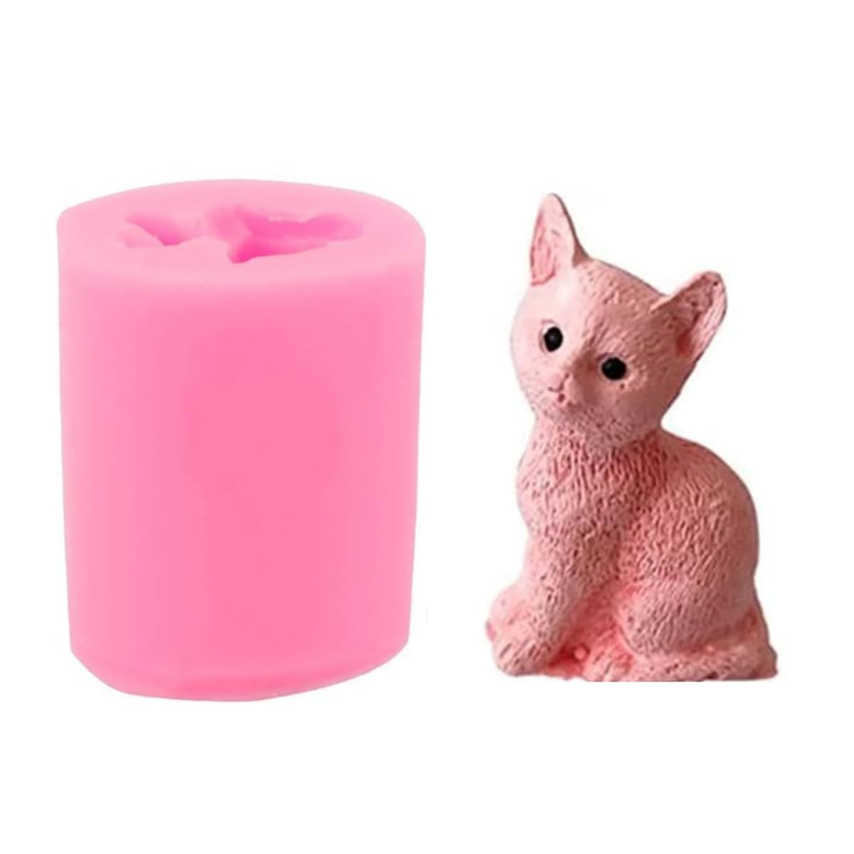 Cat Candle Mould Silicone Mini Kitten Fondant Epoxy Resin Casting Moulds Animal Shape Mold for Candle Making Molds Chocolate Cake Decor-image-46