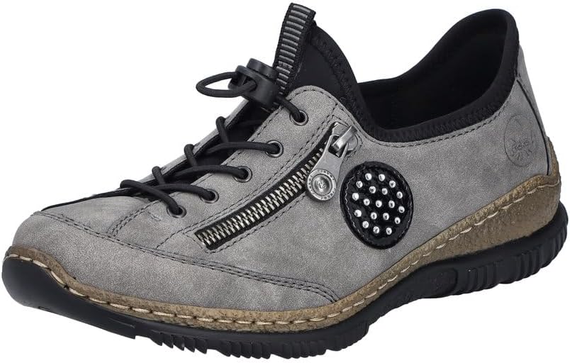 Rieker Dames N3268 Slipper, grijs, 36 EU, grijs, 36 EU