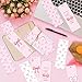 TICIAGA Coquette Pink Bow Bookmark - 12PCS Pink Bow Paper Bookmark with Ribbon for Girl Reading Lovers, Funny Girl Coquette Cherry Paper Marker Bulk Book Lovers Gifts for Women, Easter Gifts