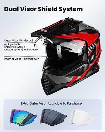 ILM Dual Sport Adventure Helmet