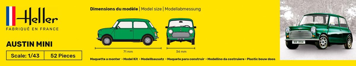Heller - Zestaw startowy 1/43 Austin Minihel56153