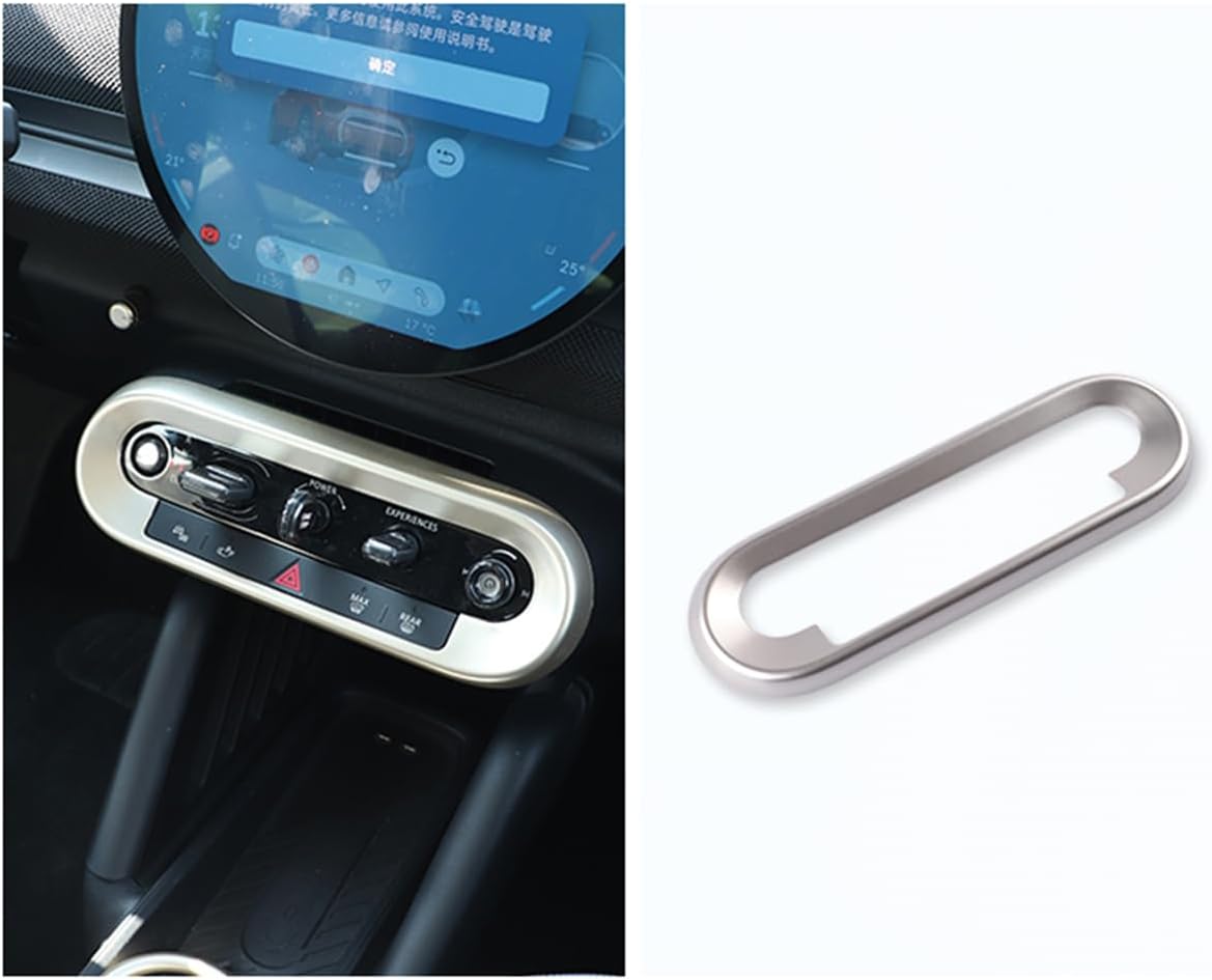 Car Center Control Button Panel Cover Interior Protection Shell Trim Compatible with MINI Cooper J01 J05 U25 F65 F66 (2024-2025) B03 (01)