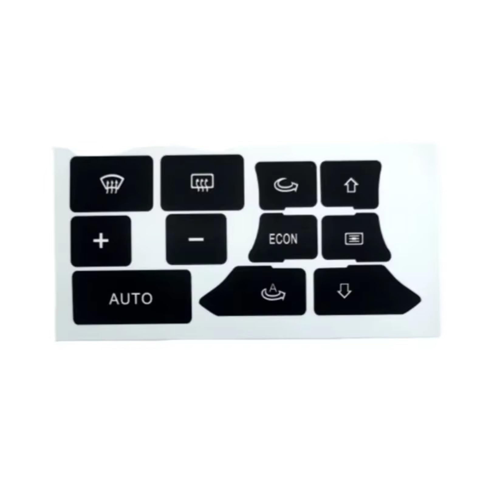 Repair Compatible with A3 8P 2003-2012 Dashboard AC Button Repair Kit Stickers Dash Climate Control Switch Sticker