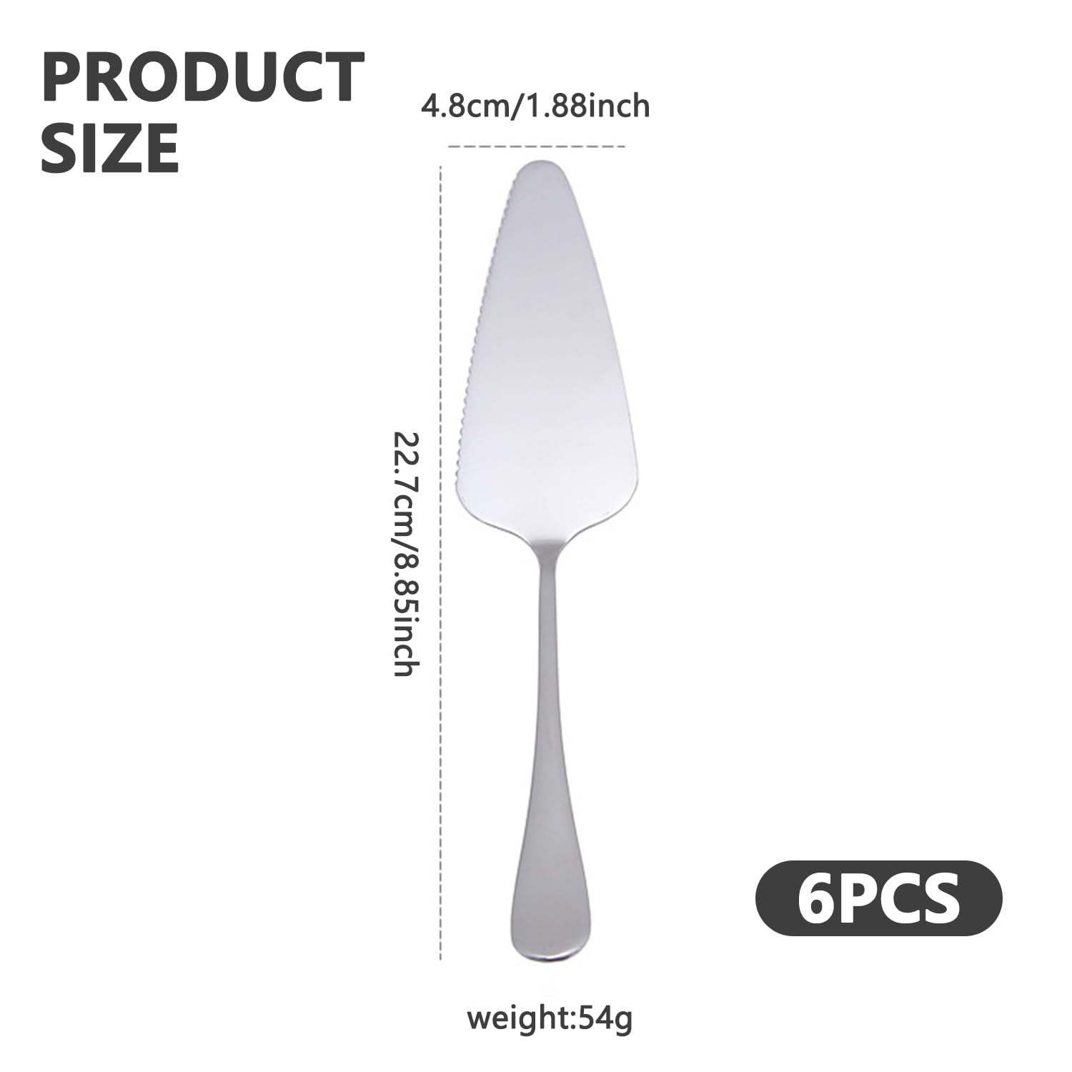 ZMREN Serveur à Gâteau, Pelle à Gâteau En Acier Inoxydable