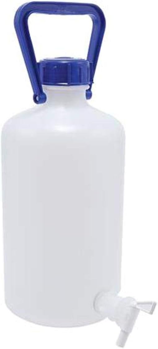 Dynalab208605-0010 Kartell Heavy Walled Narrow Mouth Carboy with Spigot, 1 Handle, 55mm Mouth ID