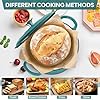 Herogo Enameled Cast Iron Dutch Oven with Lid, 3QT Heavy Duty Round Dutch Oven Pot with Dual Handles for Bread Baking Stewing Roasting, Nonstick & Easy Cleanup, Safe for Various Stovetops - Green #5