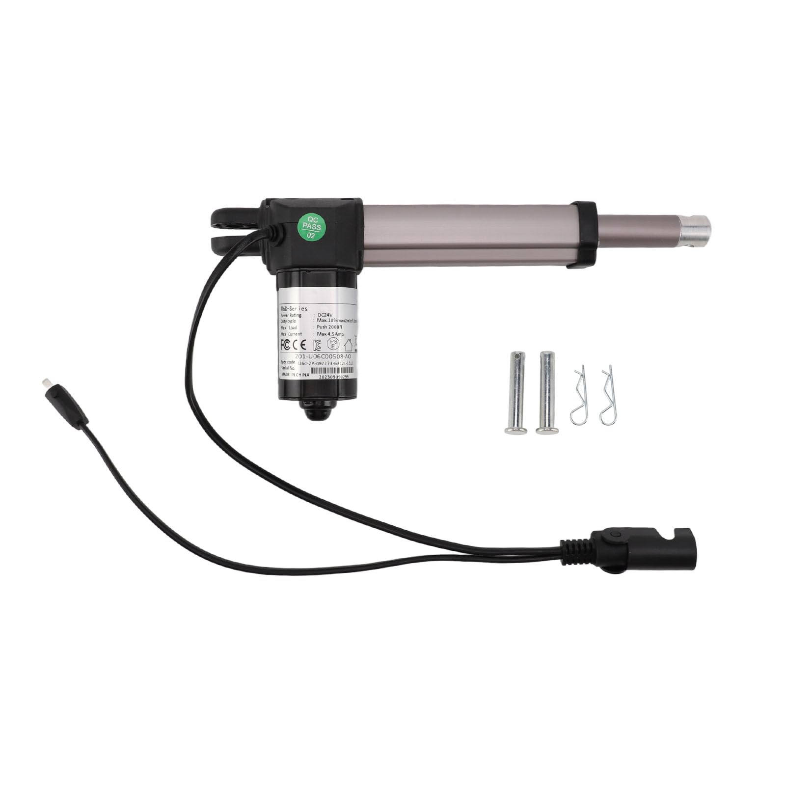 Kit de Reemplazo del Actuador del Motor del Sillón Reclinable Eléctrico, Varilla de Empuje del sofá Eléctrico de 24 V CC, Actuador Lineal Eléctrico de 4 Pulgadas de,