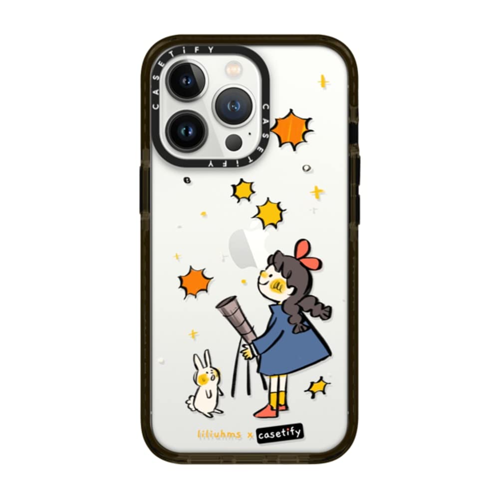 CASETiFY Impact iPhone 13 Pro Case [6.6ft Drop Protection] - Starry Night by liliuhms - Clear Black
