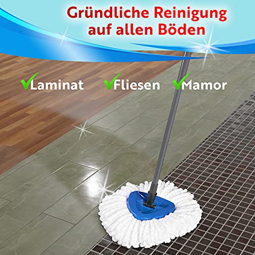 BEIGOLD® 2er Set Wischmob Ersatzkopf für Vileda EasyWring & Clean - Extra robust - Wischmopp Aufsatz mit extra dichter und weicher Struktur für besonders saubere Wisch Ergebnisse – Bild 7