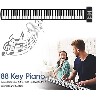 LXT PANDA Roll Up Piano Keyboard, 88 Touches Clavier Portable Piano avec 128 Sons Uniques et Haut-parleurs intégrés, Roll Out Piano Keyboard Hand Roll Piano pour Les Enfants Adultes débutants. - Les Beatles, Paul McCartney, John Lennon, RIngo Starr, George Harrison LXT PANDA Roll Up Piano Keyboard, 88 Touches Clavier Portable Piano avec 128 Sons Uniques et Haut-parleurs intégrés, Roll Out Piano Keyboard Hand Roll Piano pour Les Enfants Adultes débutants. – Image 2