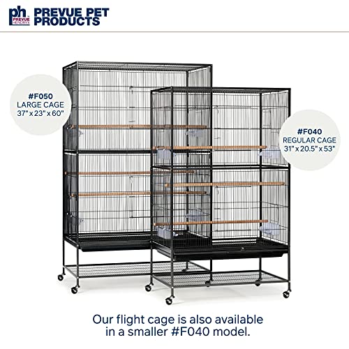 Prevue Hendryx F050 Pet Products Wrought Iron Flight Cage, X-Large, Hammertone Black #TOP5