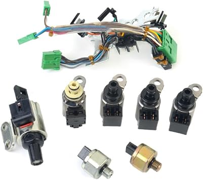 1set CVT RE0F10A JF011E F1CJA Transmission Valve Body Solenoids Kit Replacement for Nissan Altima Rogue Sentra Dodge Caliber Transmission Solenoid Kit