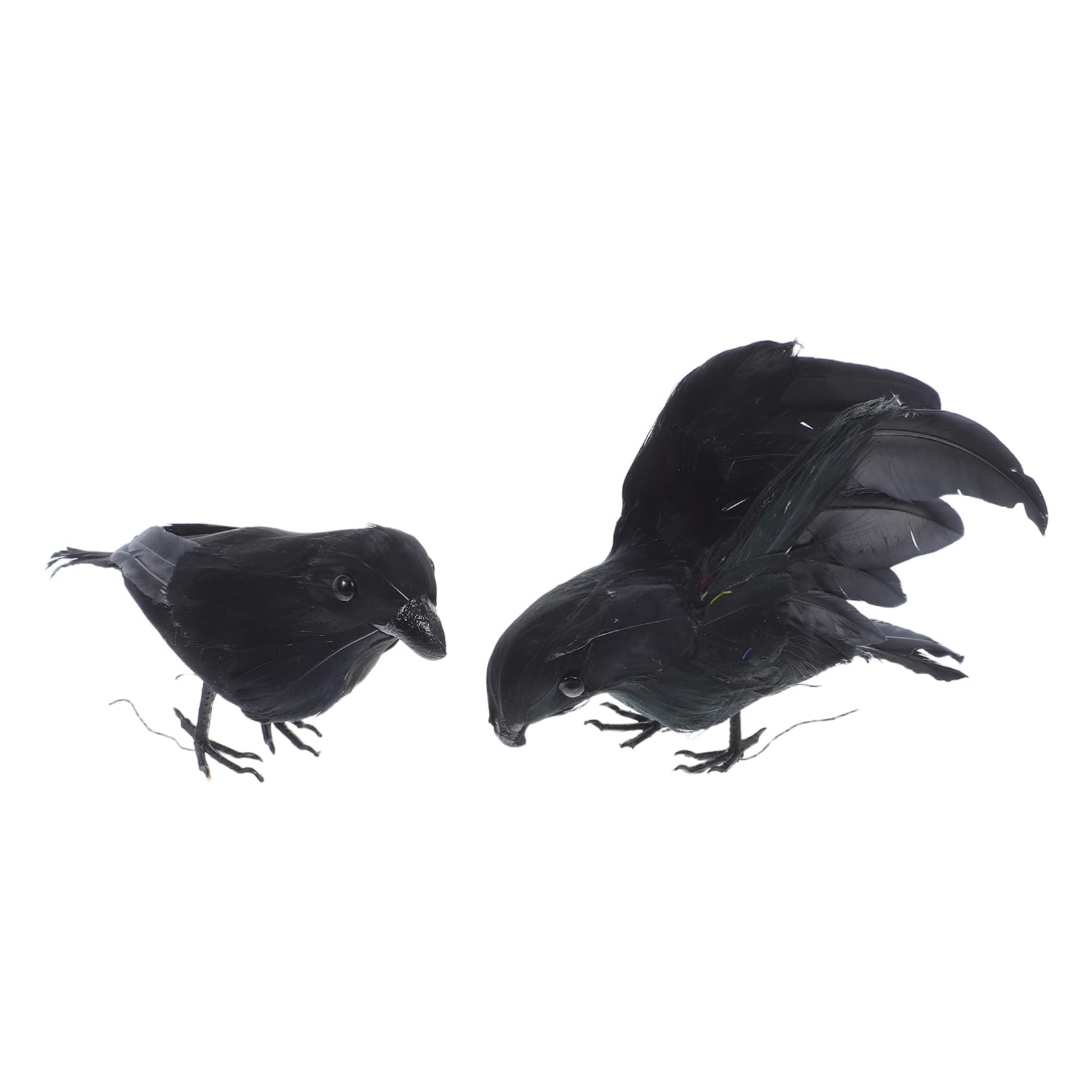 Décorations de Halloween noires en lot de 2 pièces pour ambiance festive