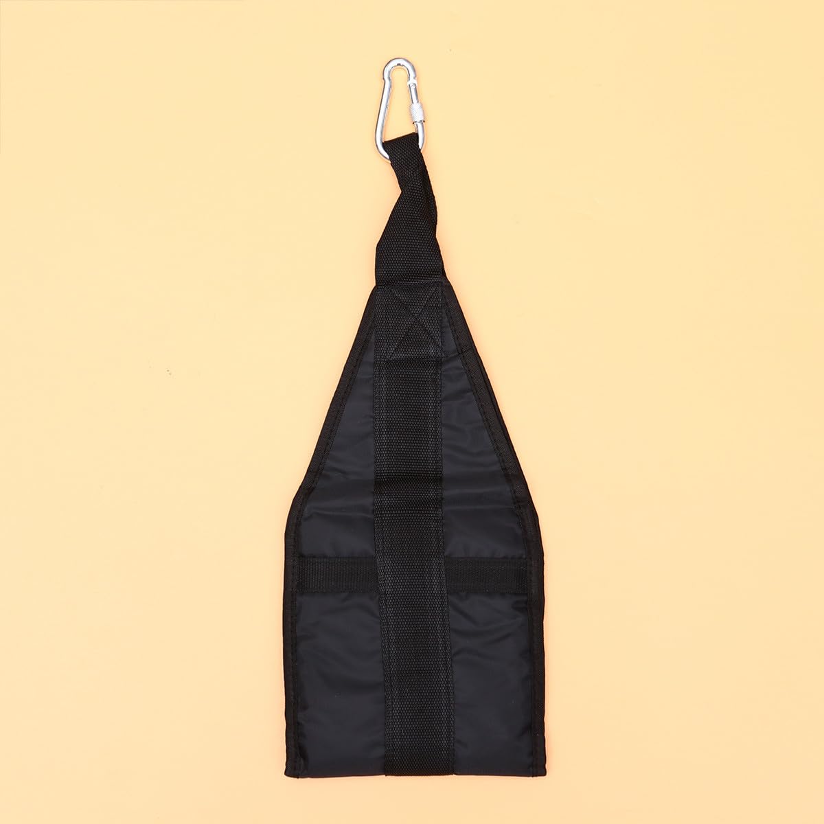 Sling Straps Trainingsgürtel aus Strapazierfähigem Nylon mit Edelstahlhaken Bauchmuskel Trainingsgurt zum Aufhängen an Klimmzugstangen Schwarz für Krafttraining und Muskelaufbau