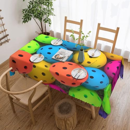 Nappe de pickleball rectangulaire 137x183 cm imperméable et lavable pour table de jardin - 2