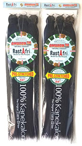 RastAfri Amazon 3X Braid 54 Pre-stretched [2 PACK] (2)