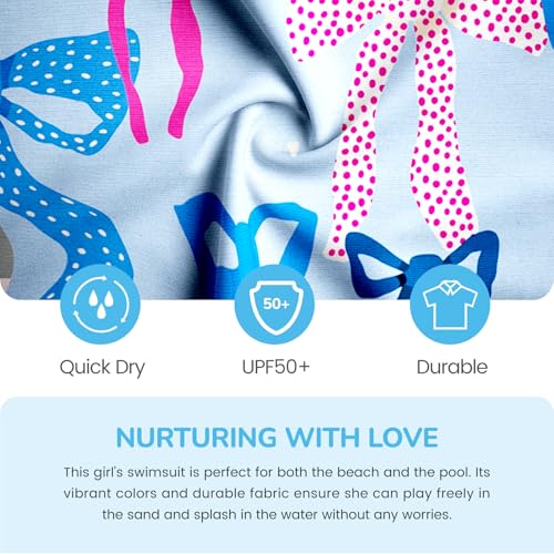 Image of LQSZ Girls One Piece Swimsuits Quick Dry Beach Bathing Suit Cross Shoulder Strap Swimwear