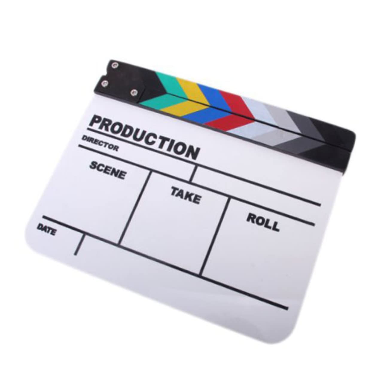 NAMOARLY English Version Clapper Board Slate for Tv/Film/Movie Tv Clapperboard Movie Clap-Stick Acrylic Props