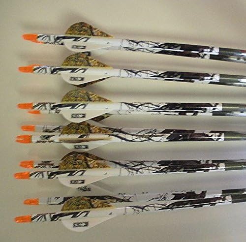 Gold Tip XT Hunter 5575/400 Carbon Arrows w/Blazer Vanes Blaze Wraps 1Dz.