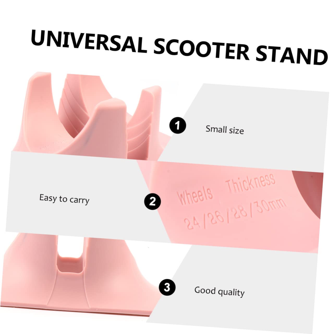 Soporte para Patinete de Abs para Estacionamiento, Compatible Pro Scooter y Kick Scooter, Soporte Estable para Garaje y Suelo, Incluye