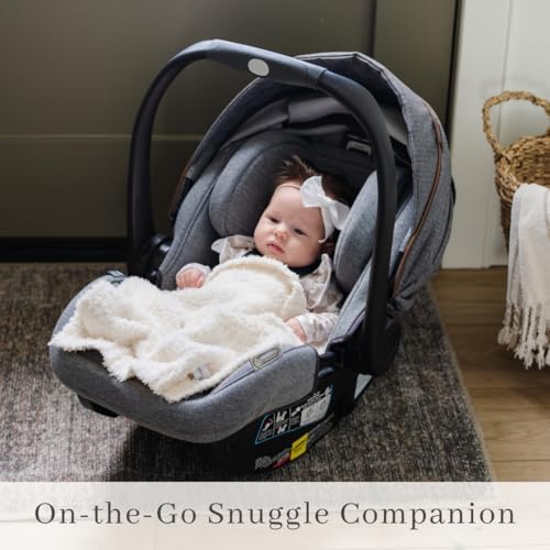 Image of Saranoni Bamboni Baby Blanket | Luxury Plush Super Soft Blanket | Breathable Comfort Infant Baby Blankets for Boys & Girls | Ivory, Mini - 15 inch x 20 inch