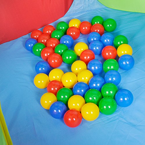 Knorrtoys 55323 - Bällebad Bellox inklusive 50 Bälle, Spielzelt, bunt, 100 x 100 x 90 cm