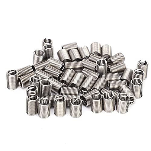 Hyuduo 50Pcs Wire Thread Insert, Sleeve Bushing Screw Protective Coil Screw Repair Nut Kit M10 X 1.5(2.5D),Other Fasteners