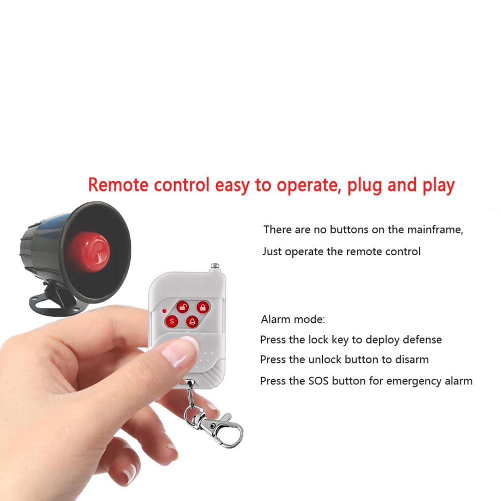 Wireless 433 MHz Alarm Sirenensystem für Den Schutz der zu Hause mit Einbrecher Des Tür mit Türsensor Langstrecke Einfach zu Installierende EU -Stecker