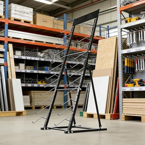 JIAYING Organizador de muestras comerciales para Azulejos de Suelo Estantería para Tablas de múltiples Capas Portador de Almacenamiento para Paneles de Madera(Hook L 21cm/8.3in)