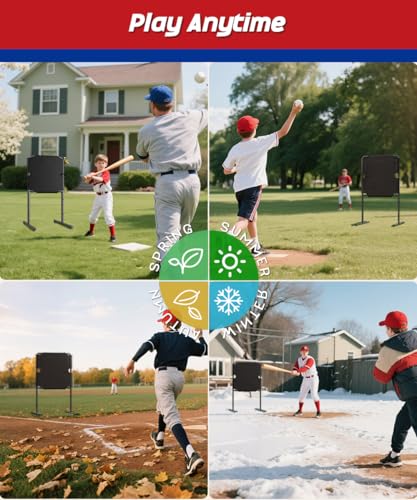 Image of Garbuildman Baseball Strike Zone Target for Plastic Balls, Portable Metal Frame Pitching & Hitting Training Tool for Outdoor
