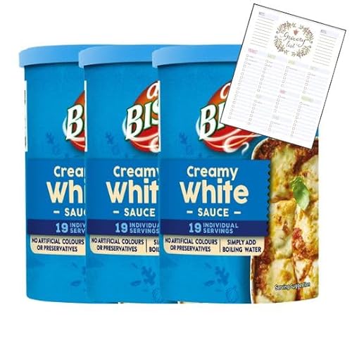 Sauce Mix Bundle Which Contains Bisto White Sauce Mix 185G - Pack Of 3 With Grocery List Card