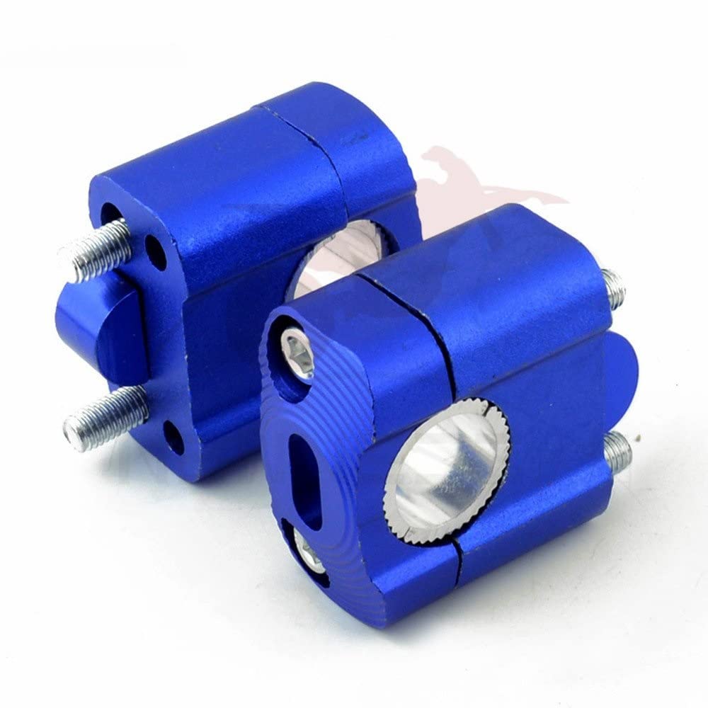 Moto Manillar Riser Para 7/8 "1-1/8 Pit Moto 2 Piezas CNC 22mm 28mm Todoterreno Motocicleta Barra Abrazaderas Manillar Elevadores Adaptador Elevador Barra Manillar(4)