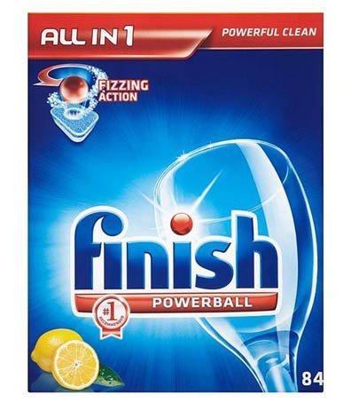 Finish Powerball All in 1 Dishwasher Tablets 84 Lemon Sparkle by Finish