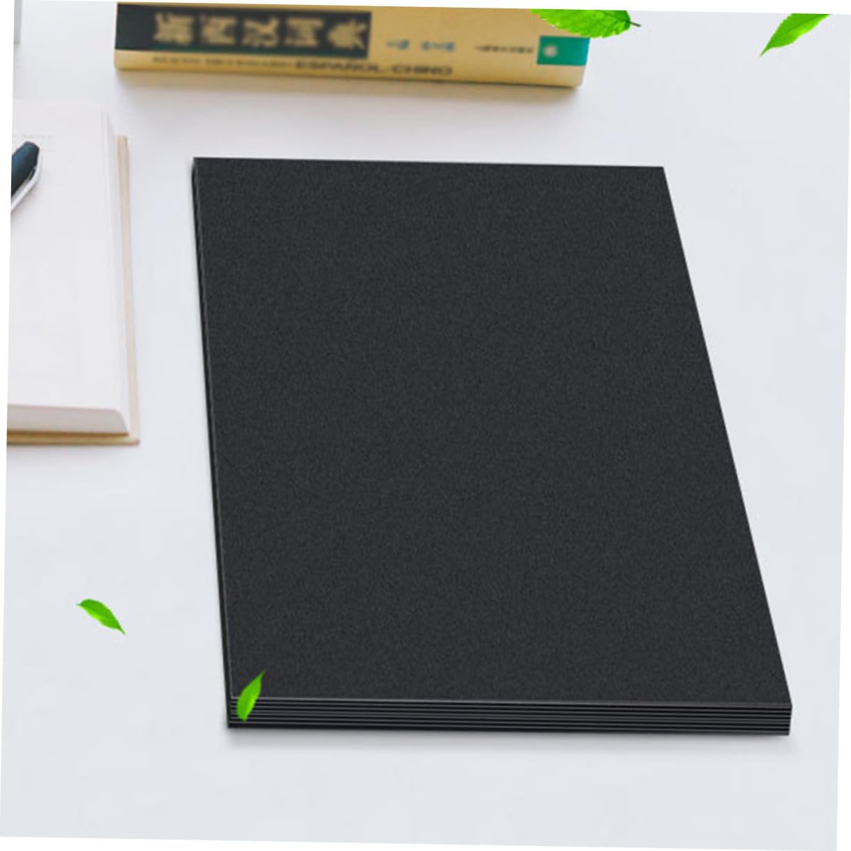 HAPINARY Carta Nera A4 Kraft Spessa Cartone Vuoto Carta A4 Fai Da Te Accessori Pittura Disegno Album Biglietti Visita Auguri Natale