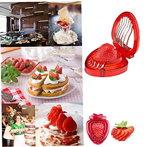 NIDONE Fruit Corer Strawberry Slicer Core Remover Tool Huller Cutter Stam Ananas Eyes Stalk Leaves Gadget Set 2PCS - Image 7