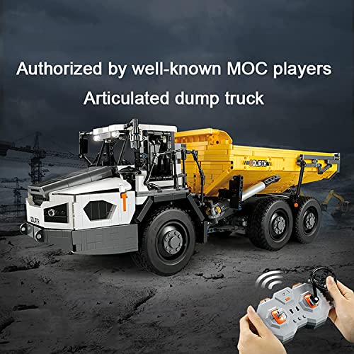 YANANCCE CADA C61054W Technology Dump Truck Building Blocks Kit, Mit Led-Licht, Fernbedienung Und 3 Motoren, 3067… – Bild 4