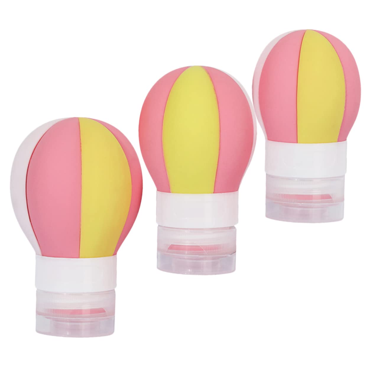 Alipis 9stücke Teiliges Reise-flaschen Kreative Tragbare Ballonförmige Silikon-flaschen Für Lotion Seife Und Flüssigkeiten Nachfüllbar Für Reisen Schule Und Fitnessstudio