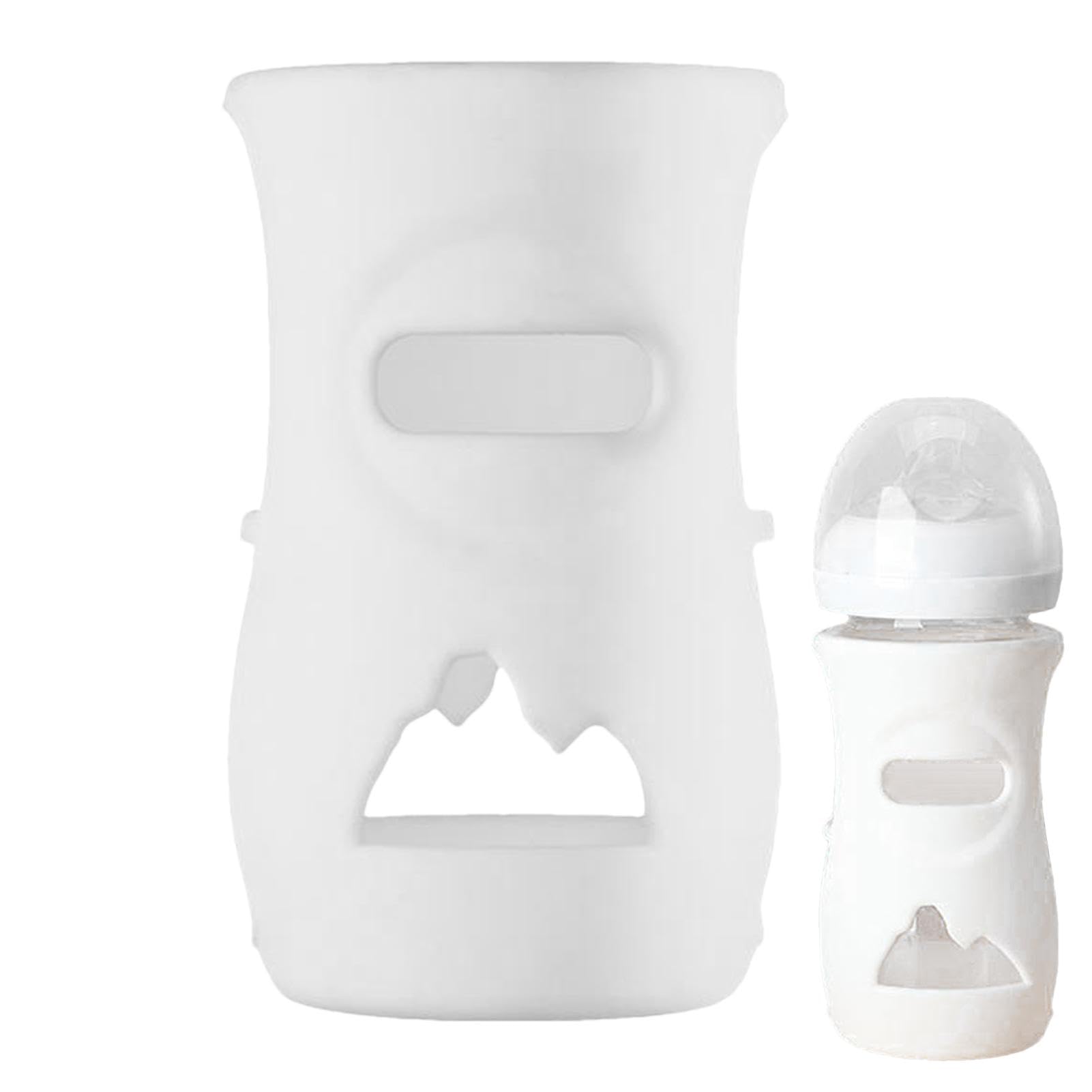 Fundas de silicona para biberones,Funda para biberones | Funda reutilizable para biberón de grado alimenticio,Aislamiento térmico de silicona, funda de protección contra caídas de botella de