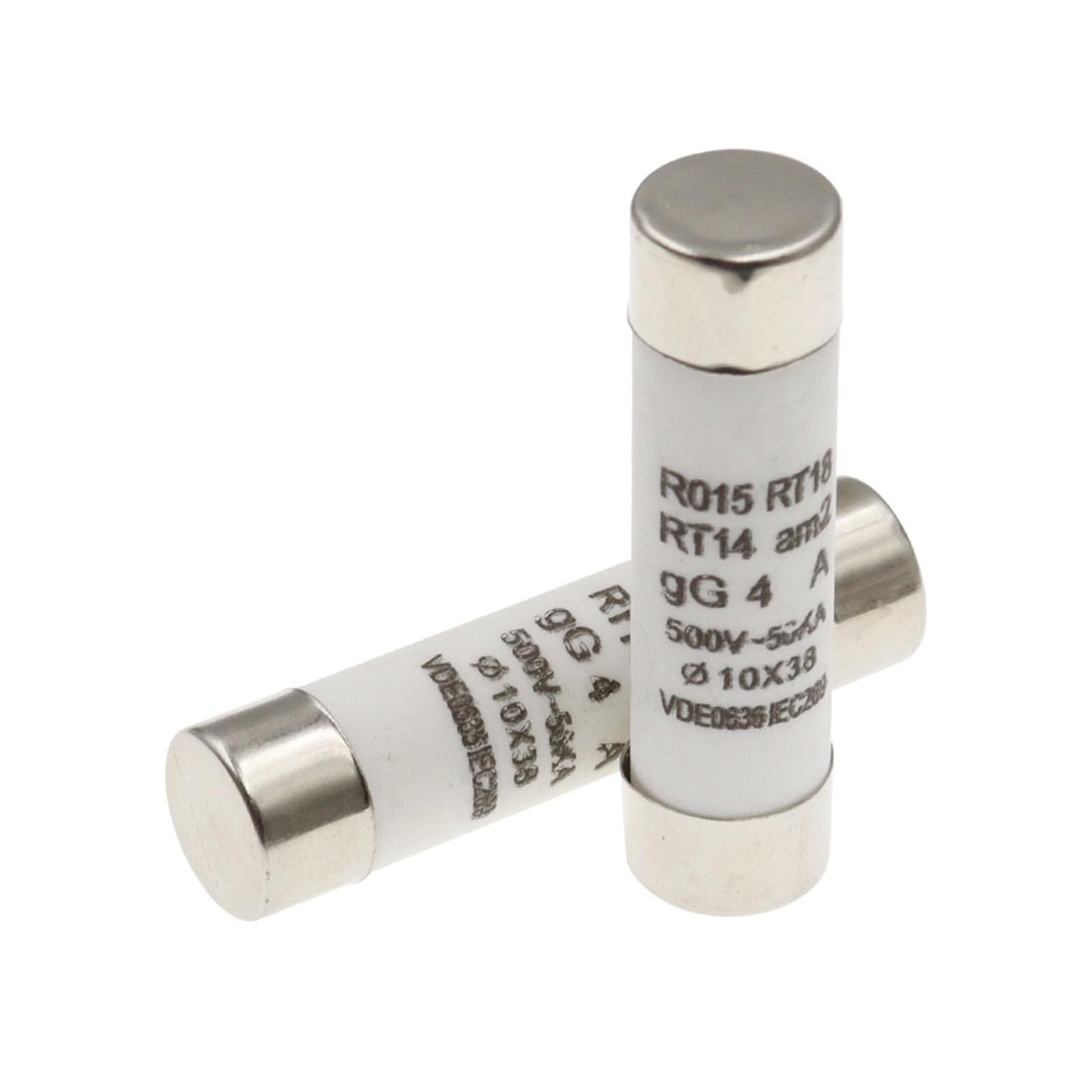 Fusibile domestico in ceramica 10x38mm 380V 0,5A-50A 5 pezzi a intervento rapido