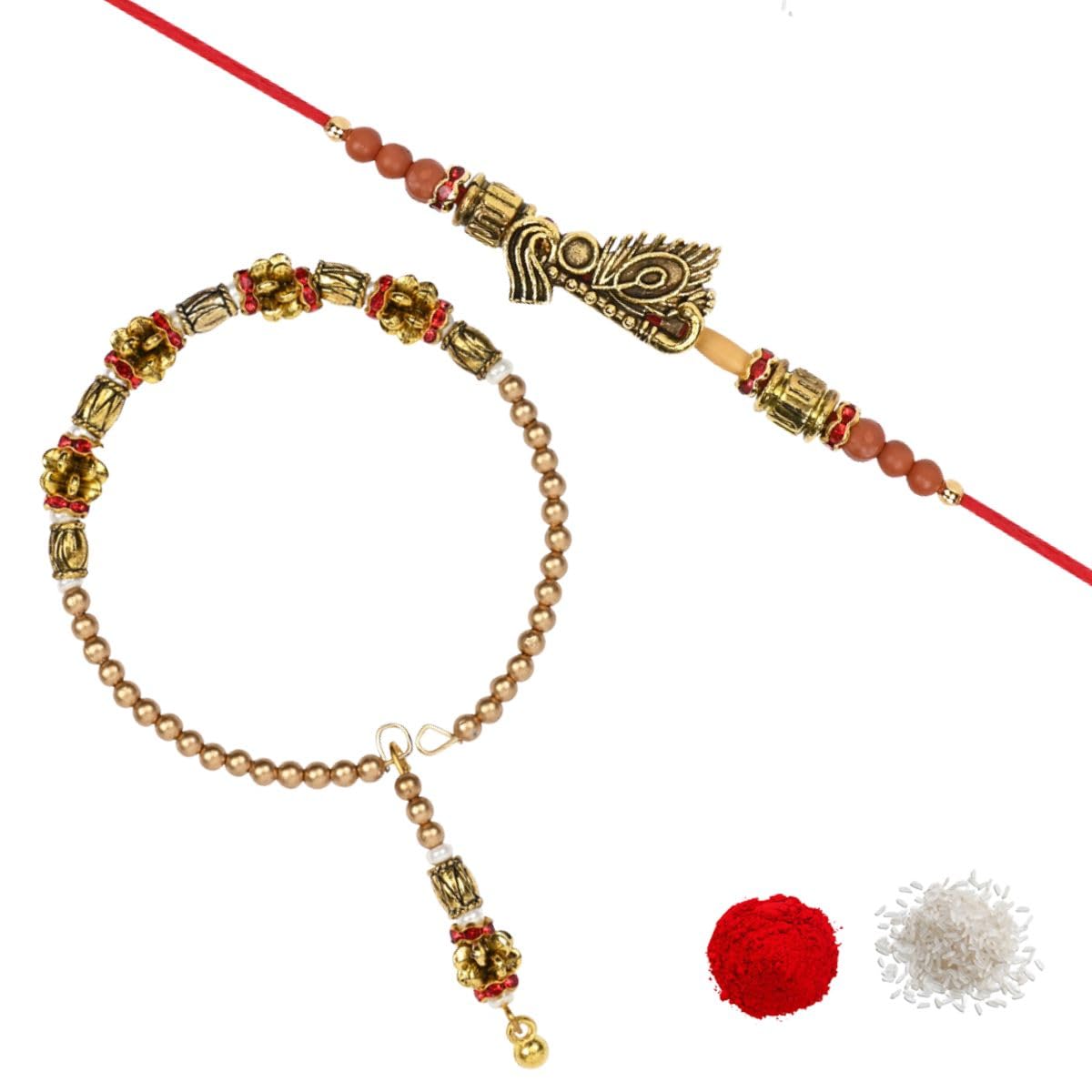 See full amazon price history chart for I Jewels Pearl Bhaiya Bhabhi Lumba Rakhi Set With Roli Chawal & Rakshabandhan Card For Unisex Adult(Style 2) I Jewels Pearl Bhaiya Bhabhi Lumba Rakhi Set With Roli Chawal & Rakshabandhan Card For Unisex Adult(Style 2) (B0D8J2QLVC) Amazon Price History, Amazon Price Tracker