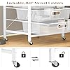 Amazon.com: AWQM Rolling File Cart with 5 Drawers, Mesh Organizer Cart ...