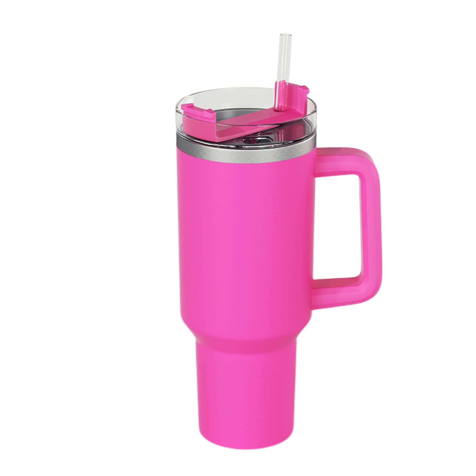 VELPEN 40 Oz Tumbler with Handle, Stainless Steel Vacuum Insulated Cup with Lid and Straw for Water, Iced Tea or Coffee, Smoothie (Red,Generation 1)