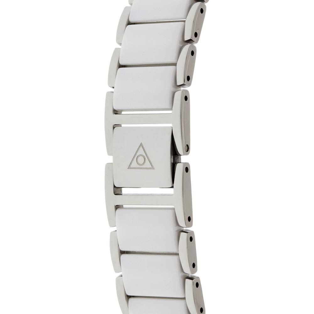 Dugena Damski zegarek na rękę Amica Ceramica ceramika 29 mm biały/srebrny